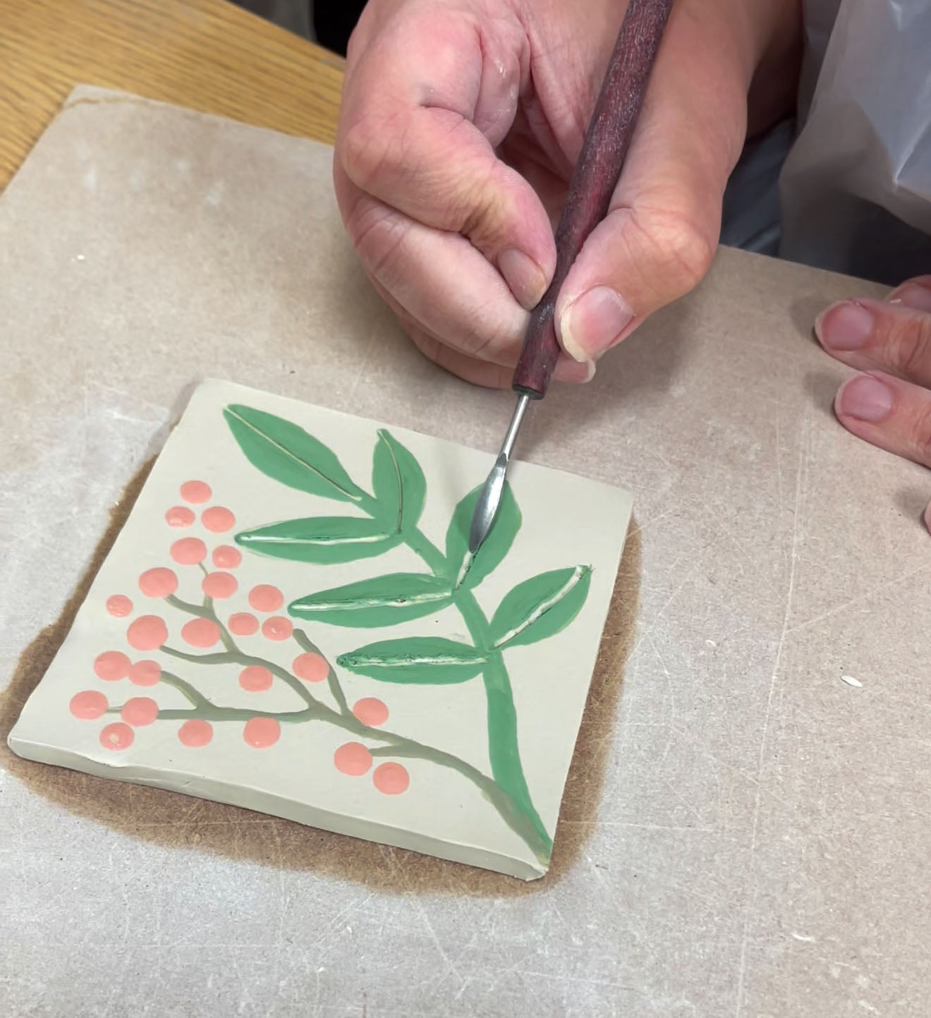 Porcelain Coaster Workshop