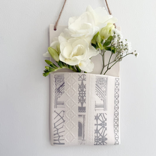 Wall Hanging Pocket Planter - Architecture Design