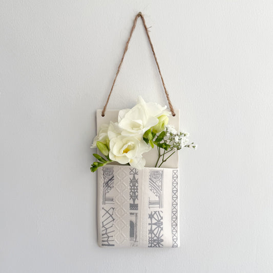 Wall Hanging Pocket Planter - Architecture Design